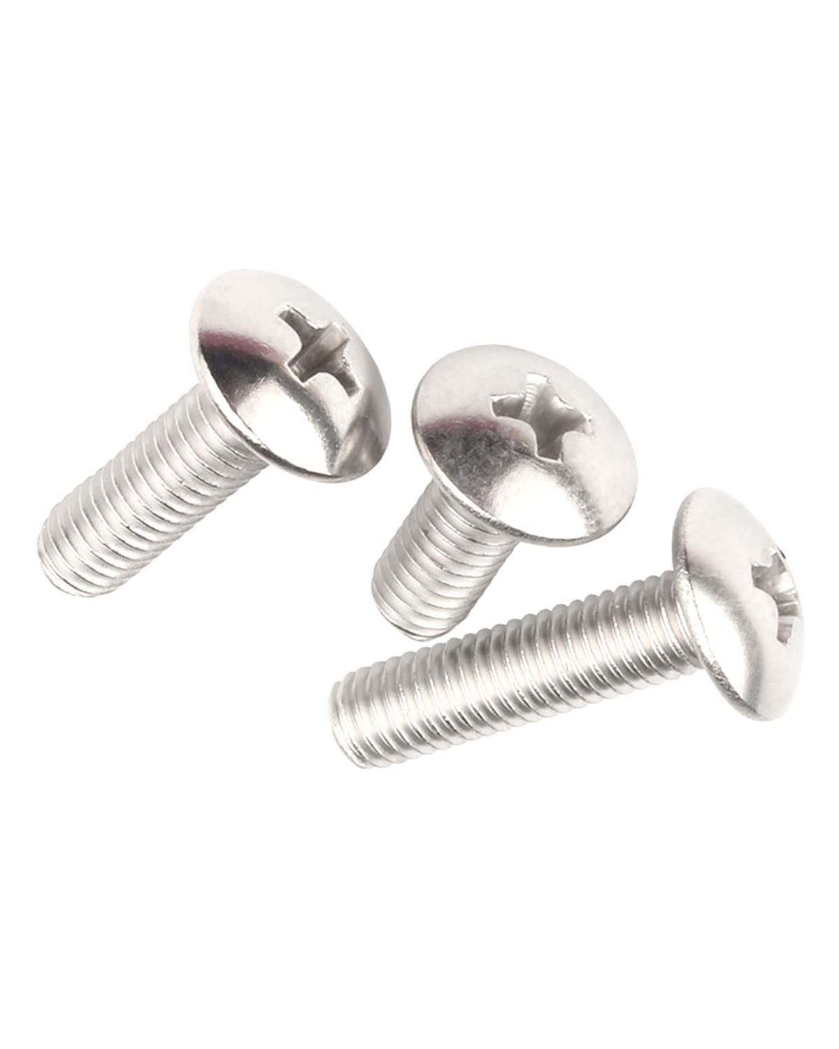 Tornillos de cabeza Phillips de 38 pulgadas, tornillos de acero inoxidable 304, 100 unidades