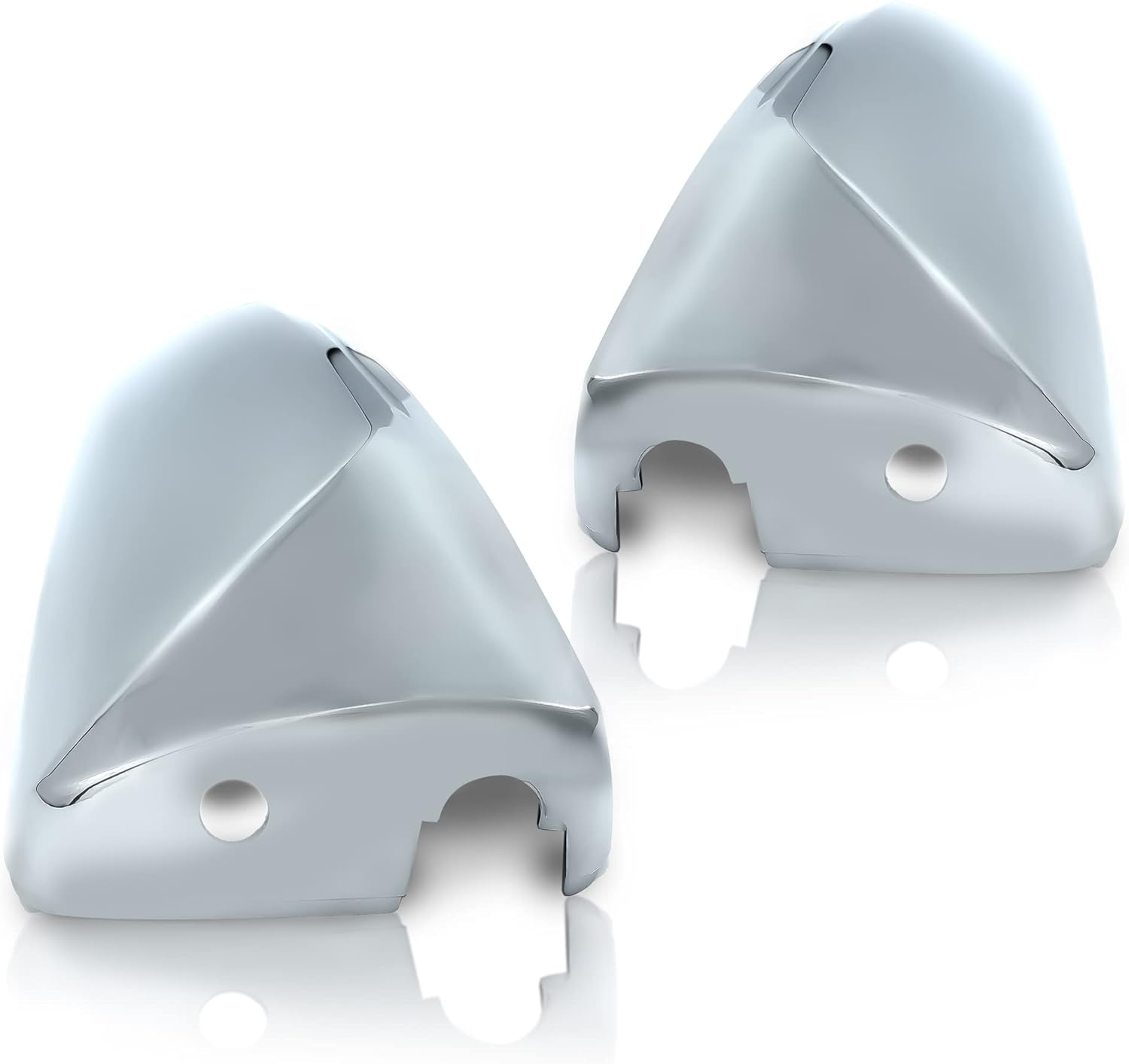 TORQUE Juego de fundas cromadas para espejo de puerta, repuesto para Volvo VNL 2004-2018, juego de cubierta curvada para el lado izquierdo del