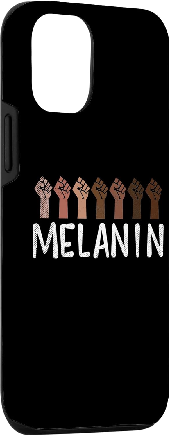 Funda de regalo BLM para iPhone 13 Pro con puño levantado, historia negra, orgullo africano