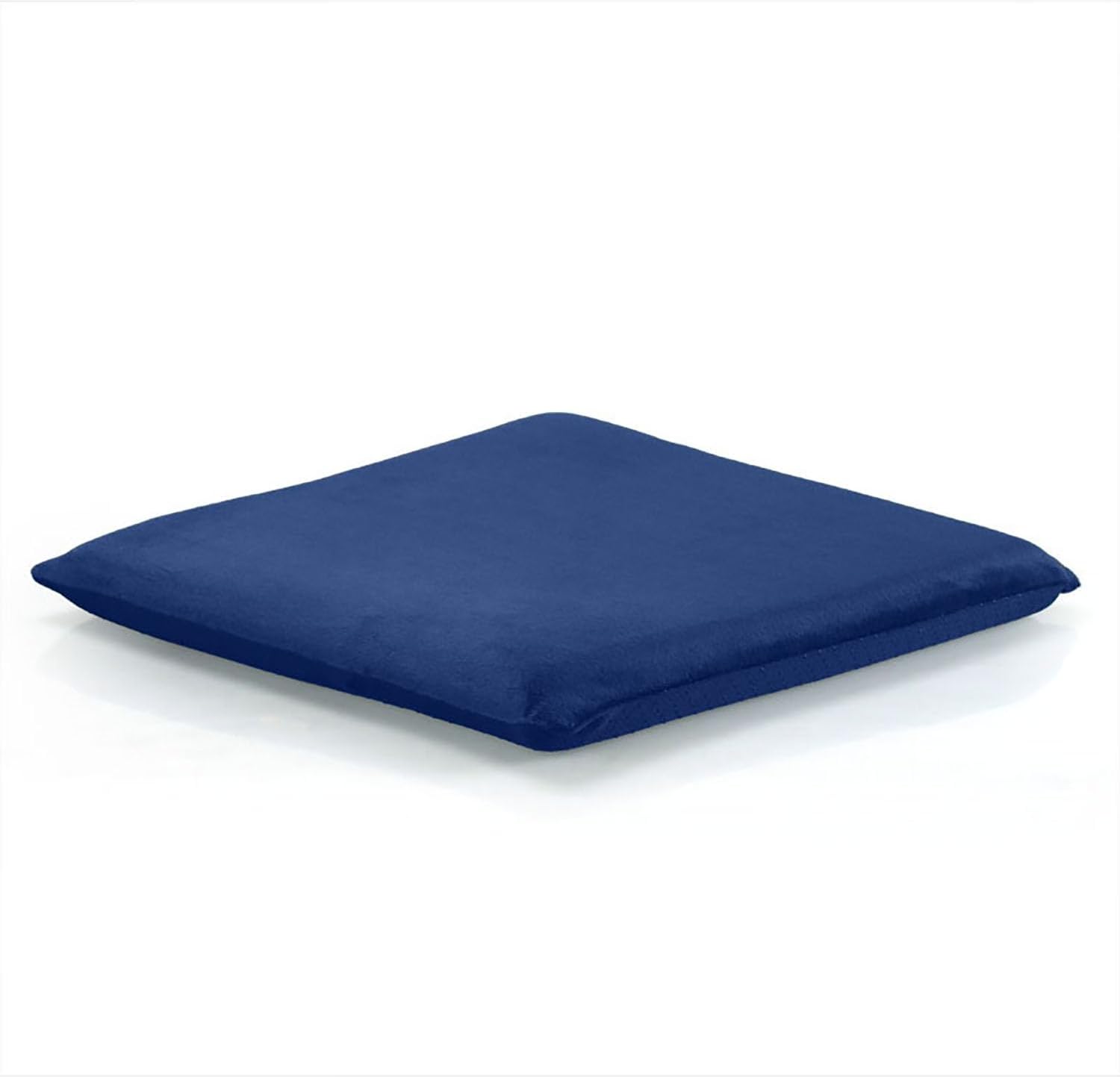 Cojín cuadrado para asiento de silla, cojín de espuma viscoelástica para cocina, comedor, oficina o automóvil, 16 x 16 pulgadas, color azul marino