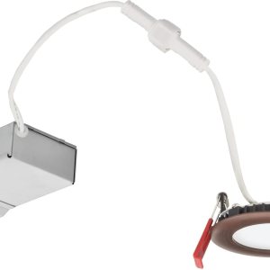 Lithonia Lighting WF3 LED 30K ORB M6 8W Ultra Thin 3″ Dimmable LED Lámpara de techo empotrable 3000K, bronce, bronce aceitado Lithonia Lighting WF3 LED 30K ORB M6 8W Ultra Thin 3″ Dimmable LED Lámpara de techo empotrable 3000K, bronce, bronce aceitado