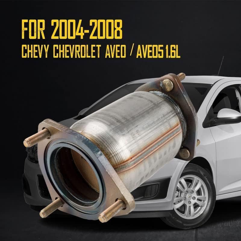 KAC Convertidor catalítico de acero inoxidable de grado industrial de repuesto para Chevy Aveo  Aveo5 2004-2008 1.6L 1 pieza (compatible con EPA)