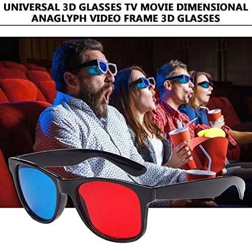 Gafas 3D rojas y azules universales para TV y películas, marco de video tridimensional, gafas 3D, vidrio para juegos de DVD, gafas de estilo 3D para