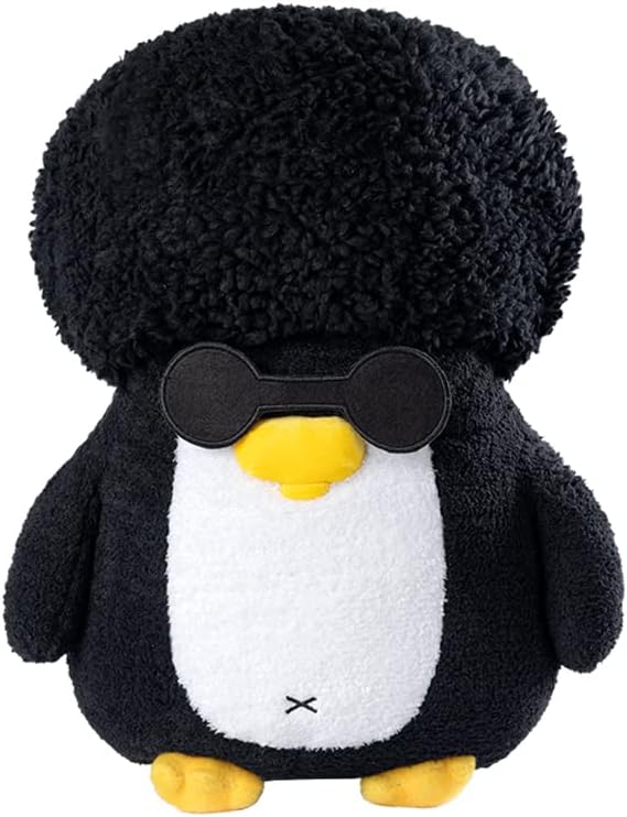 JOTER & LIBEAR Peluche de pingüino de peluche, peluche de Muppet, regalos de cumpleaños para niños y niñas de 8 pulgadas