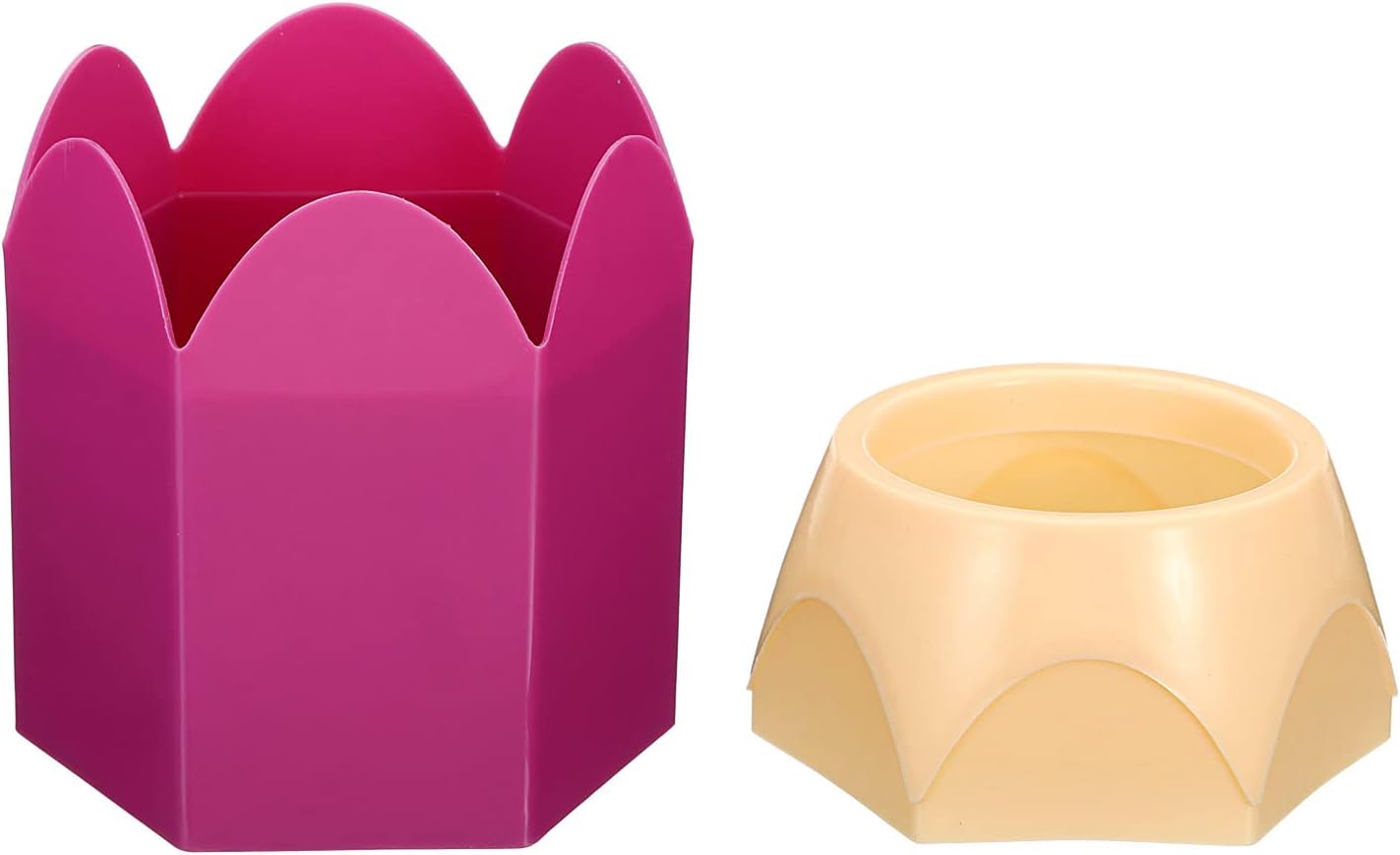 PATIKIL Portalápices, paquete de 3 soportes para bolígrafos para escritorio, bonito soporte de plástico para lápices, organizador de tazas, con