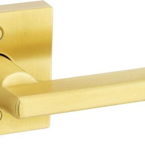 Kwikset Halifax Manija de puerta simulada, palanca de una sola cara para armarios, puertas dobles francesas y despensa, palanca interior reversible Kwikset Halifax Manija de puerta simulada, palanca de una sola cara para armarios, puertas dobles francesas y despensa, palanca interior reversible