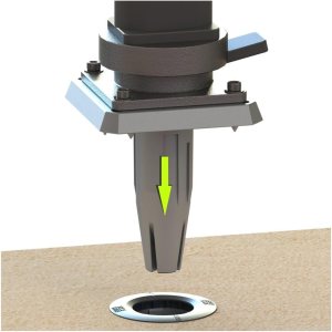 GARD & ROCK – SOPORTE PARA PARASOL DESPLAZADO, Extraíble y en Aluminio – Apto para cualquier tipo de suelo – Base de anclaje no incluida! – MONTAJE GARD & ROCK – SOPORTE PARA PARASOL DESPLAZADO, Extraíble y en Aluminio – Apto para cualquier tipo de suelo – Base de anclaje no incluida! – MONTAJE