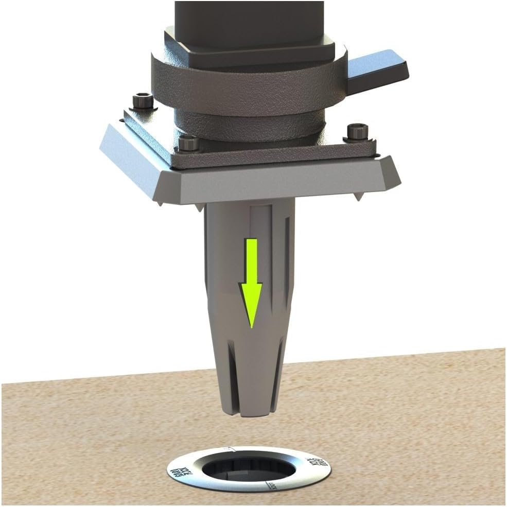 GARD & ROCK – SOPORTE PARA PARASOL DESPLAZADO, Extraíble y en Aluminio – Apto para cualquier tipo de suelo – Base de anclaje no incluida! – MONTAJE