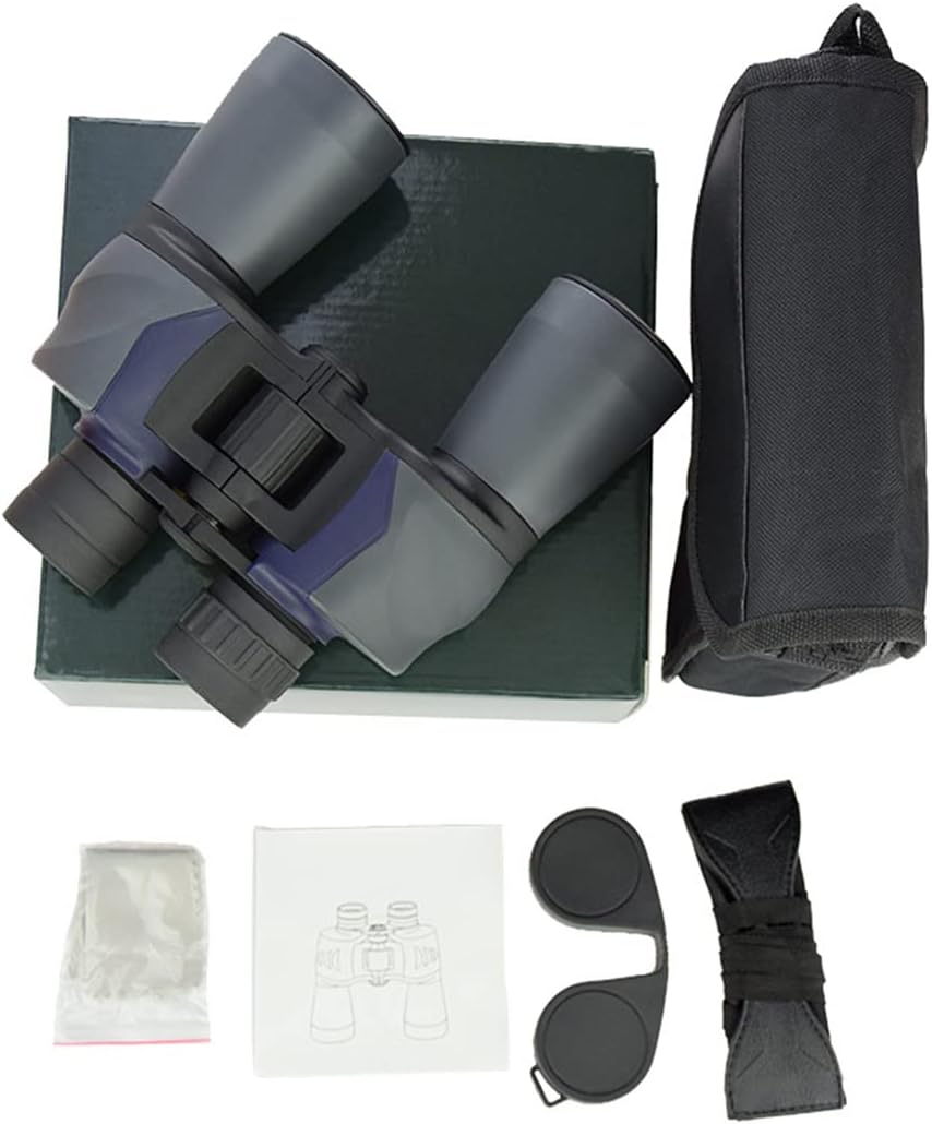ROLTIN Prismáticos para adultos, prismáticos HD 10X50 con visión nocturna, rellenos de nitrógeno, impermeables y a prueba de niebla, prisma BAK4,