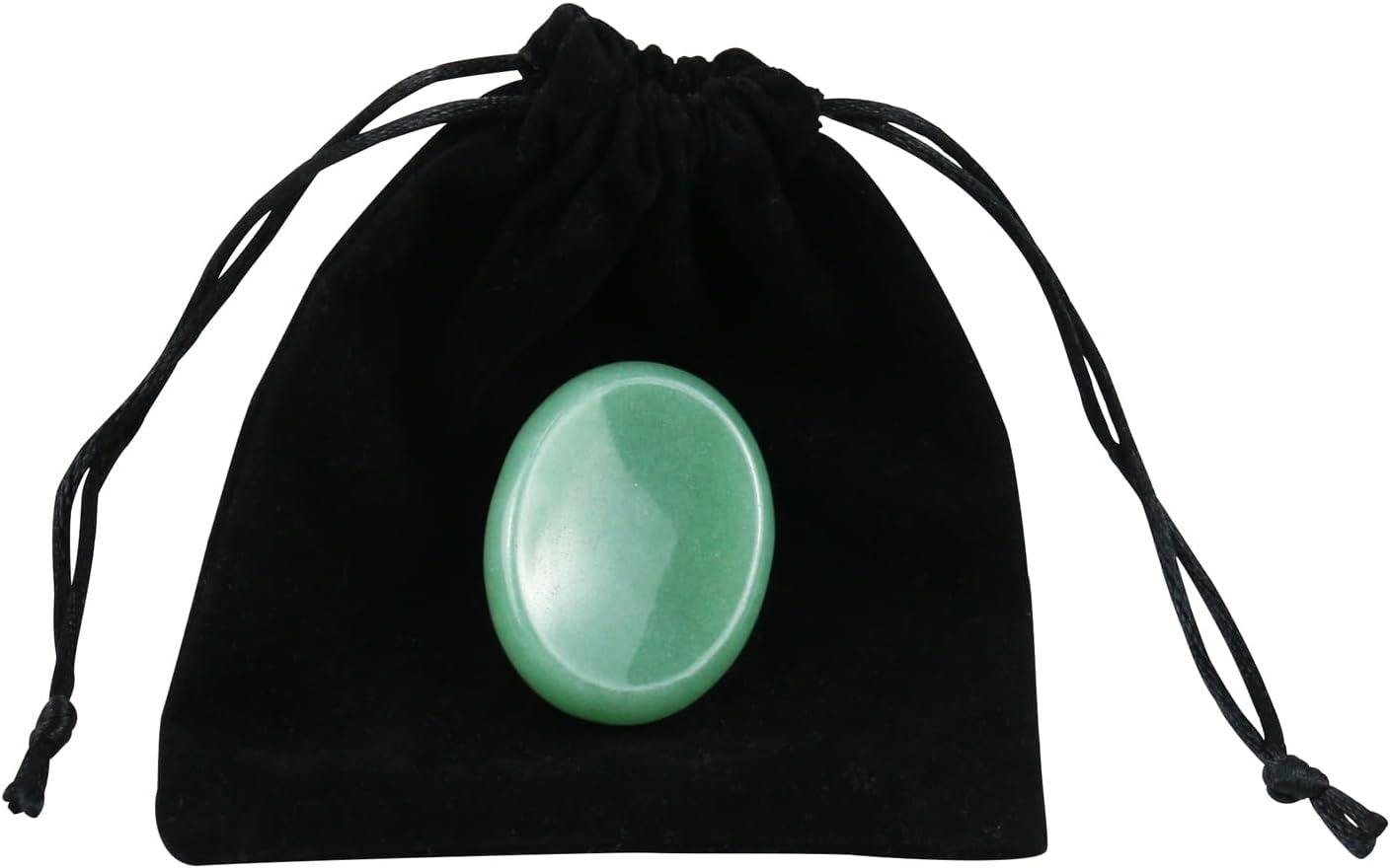 Piedras de preocupación cristal de aventurina verde para niños, cristales de chakra y piedras curativas, piedra de palma ovalada, piedra para