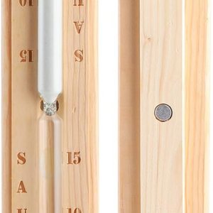 Fydun Reloj de arena de madera para sauna de 15 minutos, temporizador de arena, reloj de cuenta regresiva, accesorio para sauna y sala de spa para Fydun Reloj de arena de madera para sauna de 15 minutos, temporizador de arena, reloj de cuenta regresiva, accesorio para sauna y sala de spa para