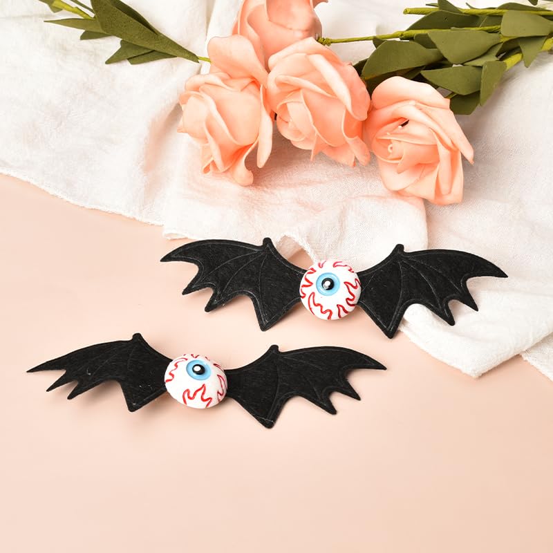 Pinzas para el cabello de Halloween con alas de murciélago para mujeres, horquillas de Halloween para niñas, accesorios para el cabello para