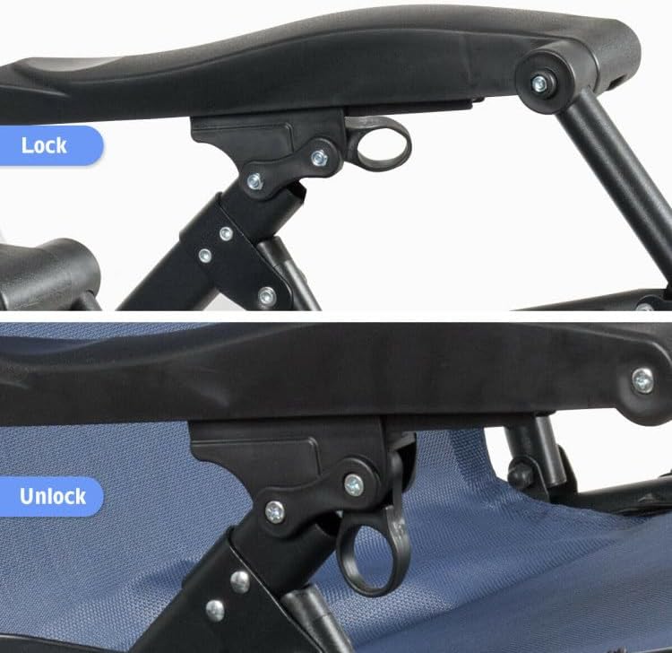 Silla reclinable plegable de gran tamaño para exteriores con soporte para tazas, tumbona para patio, para todo tipo de clima, silla reclinable de