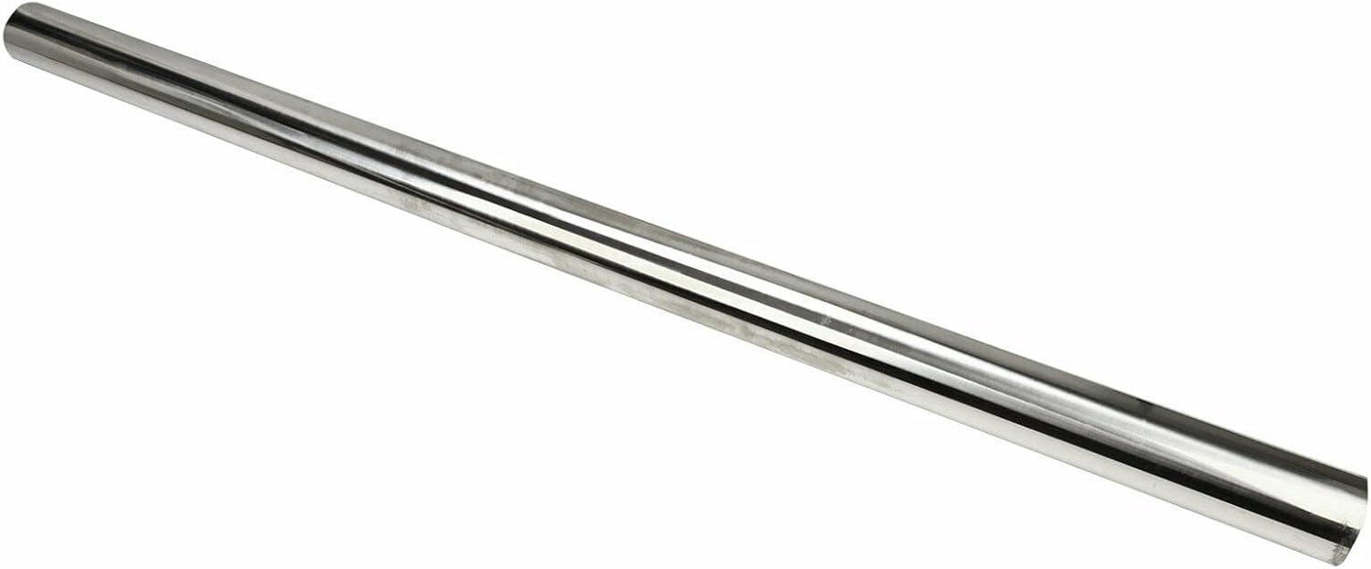 Tubo recto de 2.5 pulgadas de acero inoxidable T304 tubería de 48 pulgadas de largo 2.5 pulgadas de diámetro exterior tubo de escape DIY, paquete de