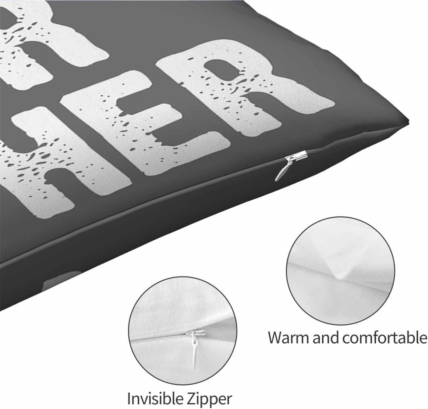 Funda de almohada rectangular blanca con frase divertida llamada a tu madre sobre fondo gris, funda de almohada para cama, sofá, oficina, decoración