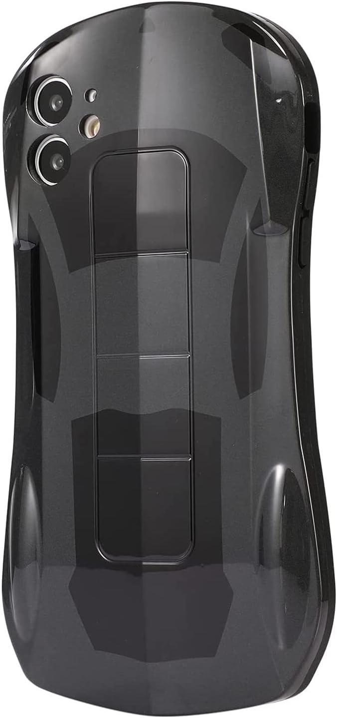 DLFOSCADH Funda de teléfono para iPhone 11, bonita funda kawaii para teléfono, diseño de automóvil 3D de dibujos animados, silicona suave, a prueba