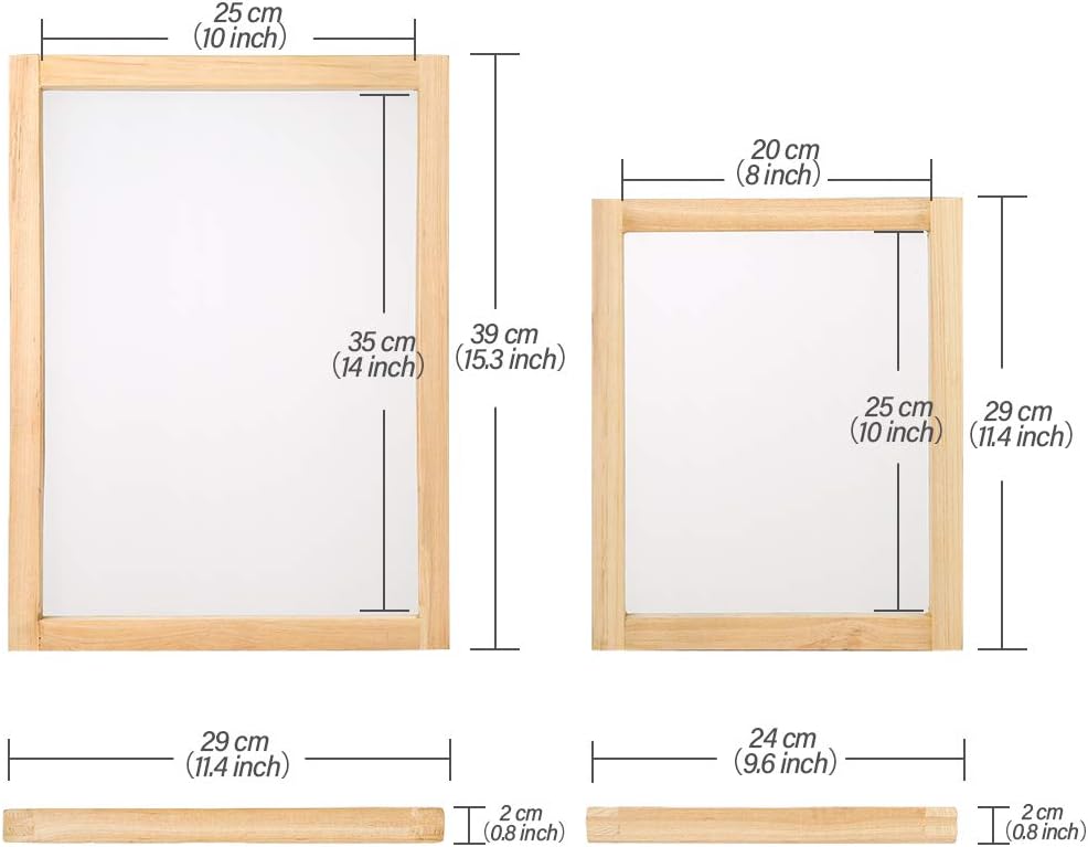 Pllieay Kit de serigrafía de 42 piezas con instrucciones (idioma español no garantizado), incluye 2 marcos de serigrafía de madera, 5 colores de