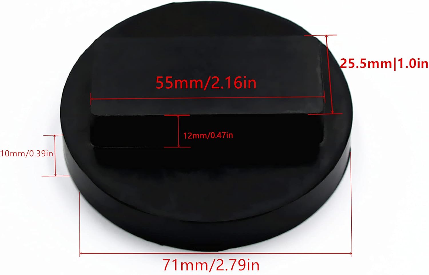 Almohadilla de gato universal para BMW y mini ranura de goma para riel protector cuadrado de poliuretano (4 piezas)