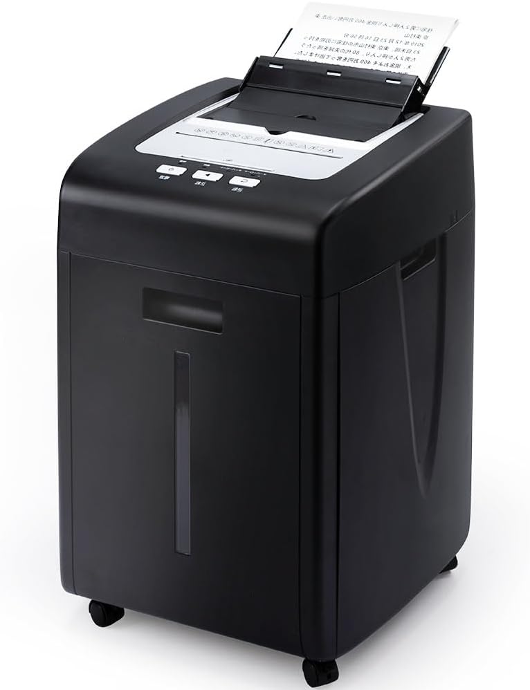 Trituradora de papel de alimentación automática Trituradoras de oficina en casa con microcorte de 200 hojas, trituradora de papel comercial