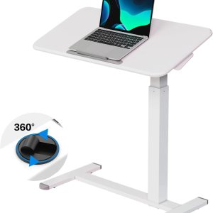 Escritorio móvil de pie, escritorio de altura ajustable para laptop, mesa de noche inclinable de 90, escritorio portátil para computadora con Escritorio móvil de pie, escritorio de altura ajustable para laptop, mesa de noche inclinable de 90, escritorio portátil para computadora con