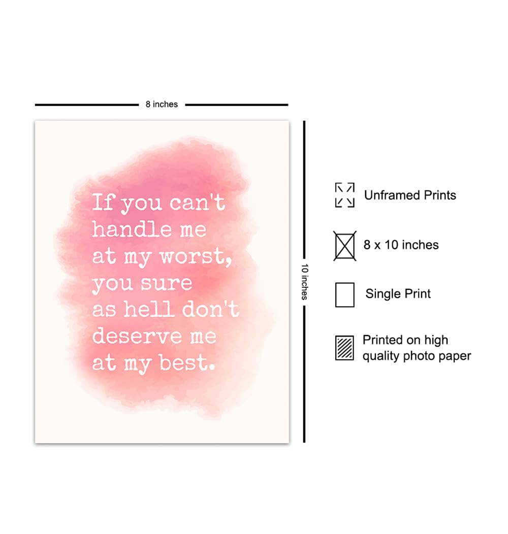 Empowerment Wall Art – Motivational Quote – Inspirational Wall Decor Home decoration for Bedroom Bathroom Living room – Chic Unique Gift for Women
