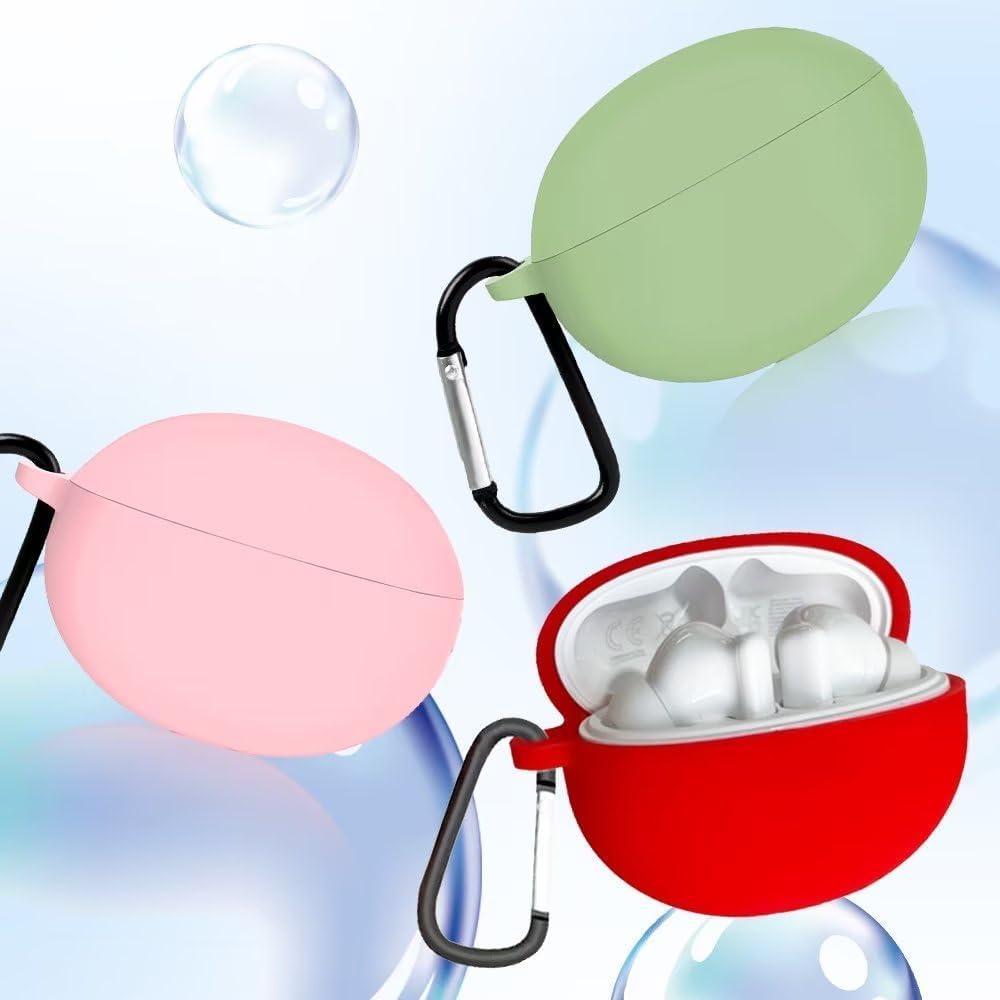 Funda para Edifier NeoBuds Pro, funda de silicona fina a prueba de golpes, antiarañazos, con mosquetón, inodoro, funda para Edifier NeoBuds Pro