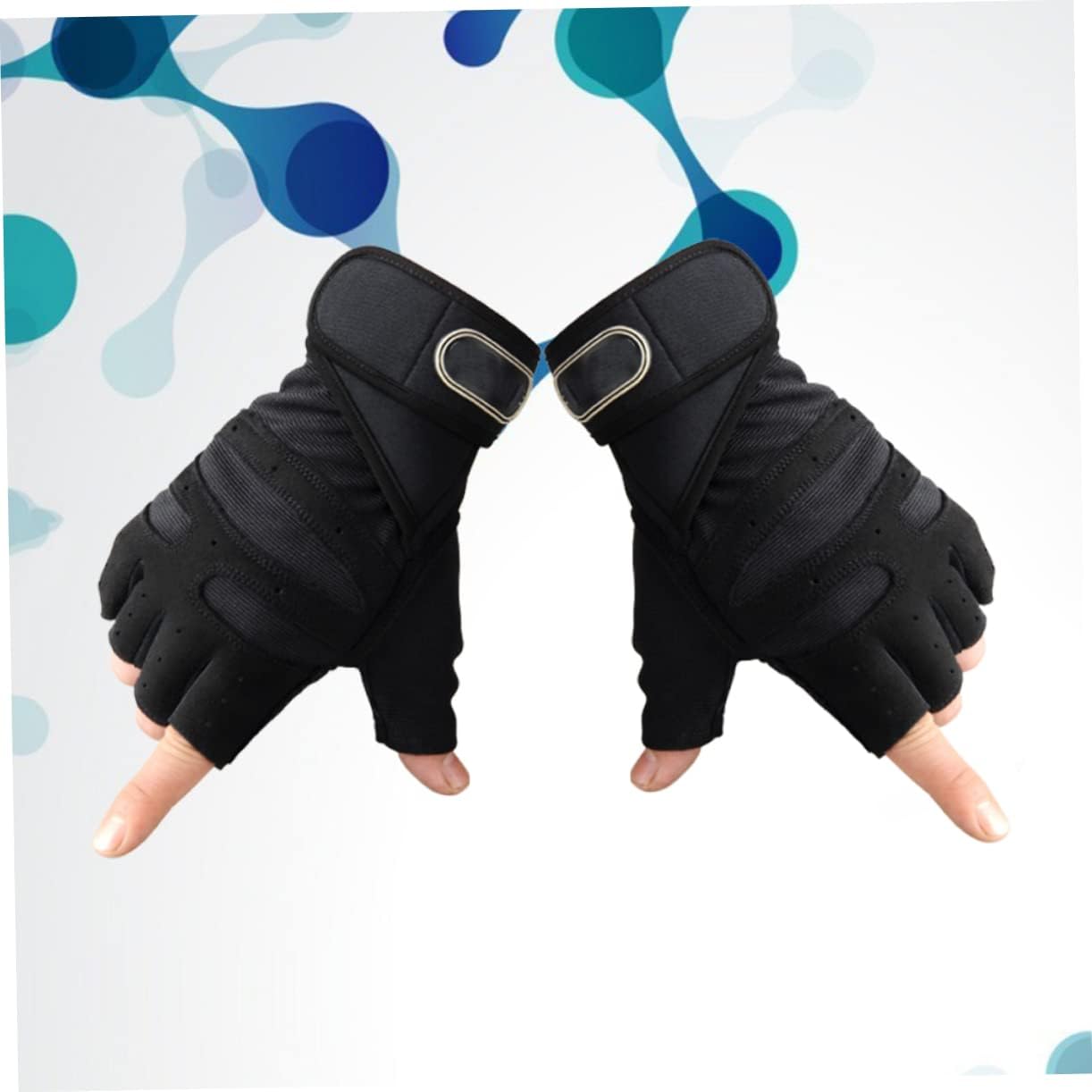 BESPORTBLE 3 Pairs Sports Gloves Exercise Gloves Gym Gloves Up Gloves Guantes para Gym Hombre Mens Glives Half-Finger Gloves Training Gloves Fitness