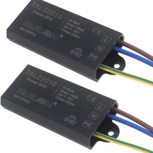 Dispositivo de protección contra sobretensiones LED, 2 protectores de sobretensiones para protección contra rayos, pararrayos para iluminación Dispositivo de protección contra sobretensiones LED, 2 protectores de sobretensiones para protección contra rayos, pararrayos para iluminación