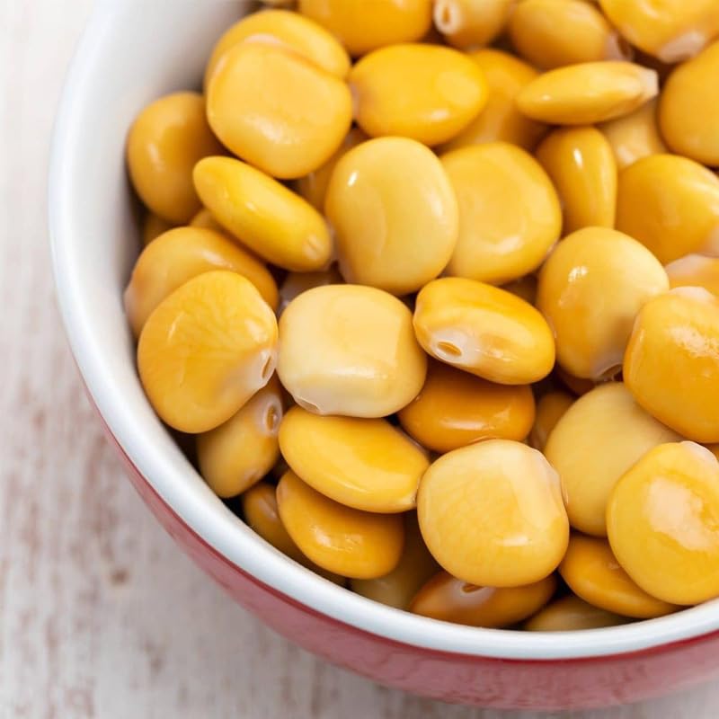 Flora Foods Lupini Frijoles  Bocadillo saludable listo para comer  Tarro de 24 onzas (23.99 oz)  Importado 100% italiano  Todo natural  Sin OGM