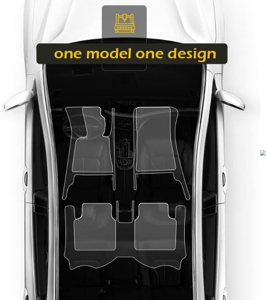 MOUPL – Alfombrillas de cuero de protección para todo tipo de clima para coches, SUV y camiones según el modelo automotriz (marrón claro)