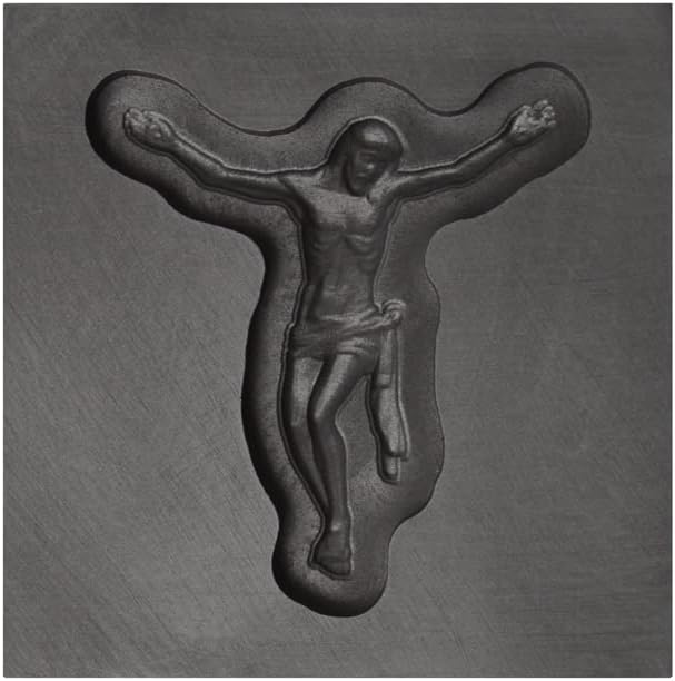 Pequeño – Molde religioso de lingote de grafito 3D de Jesucristo para fundición de metal precioso, oro, plata, cobre y aluminio