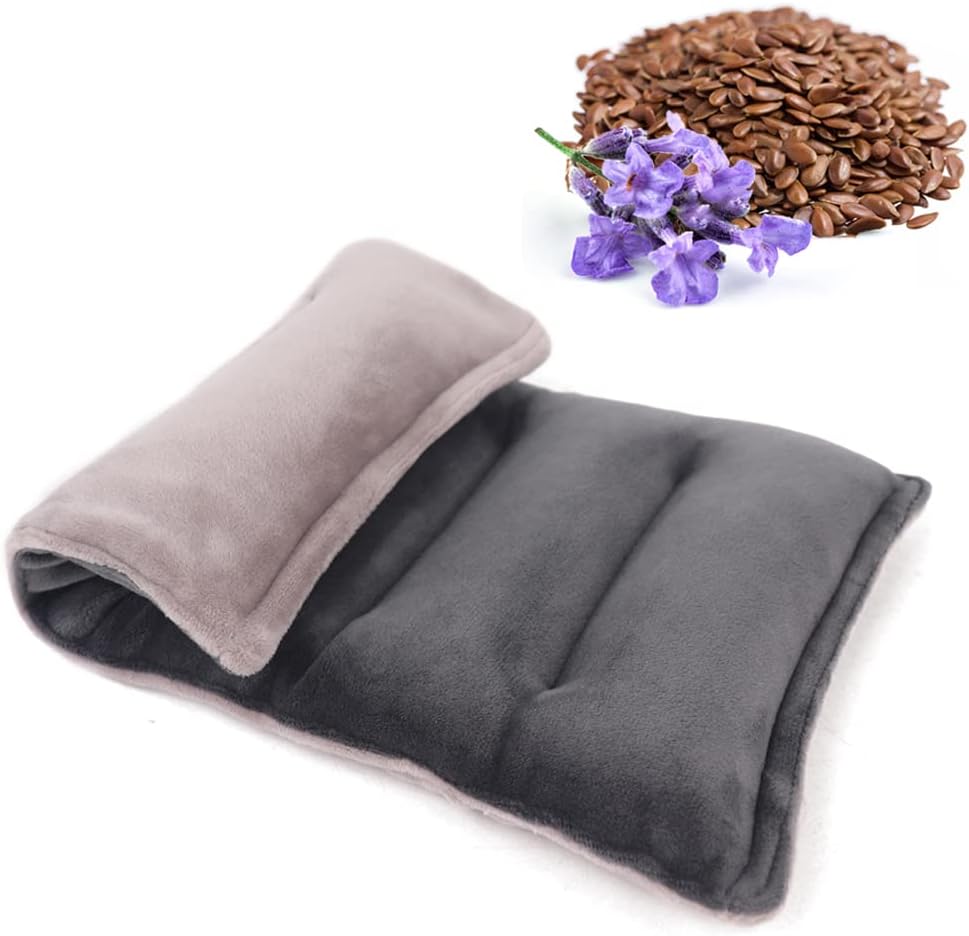 Comfheat Almohadilla térmica húmeda para microondas de 6 x 11 pulgadas, paquete de calor de lavanda para aliviar el dolor, cuello, hombro, rodilla,