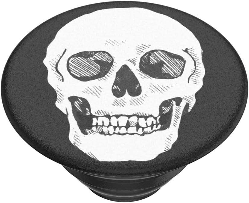 PopSockets Agarre para teléfono con soporte expansible, Skull PopGrip – Shaky Bones