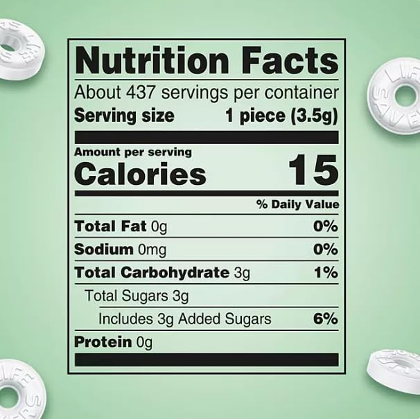 LifeSavers Wint O Green Breath Mints – Caramelos duros a granel de 53.95 onzas (3.3 libras)