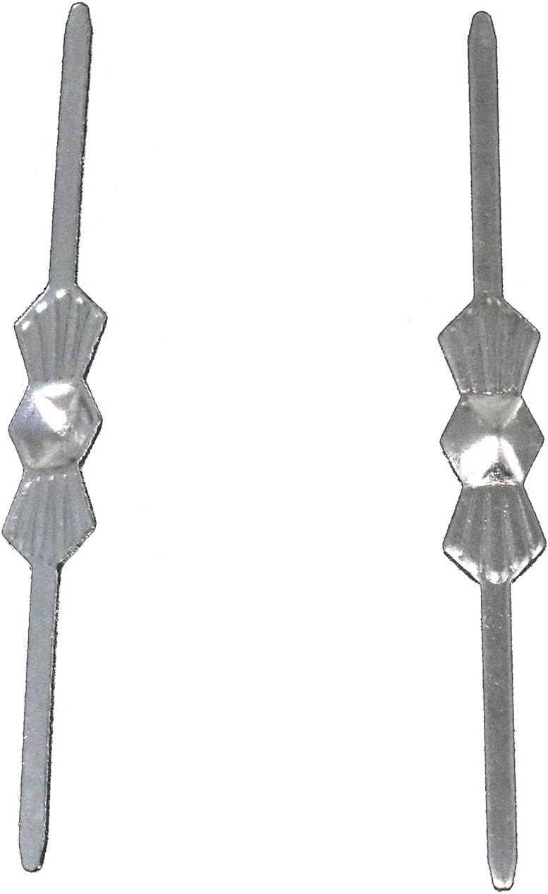 Meuey Lyot -Candelabro con forma de pajarita de acero inoxidable de 1.575 in, conector de pajarita, clip de mariposa plateada, reemplazo de la