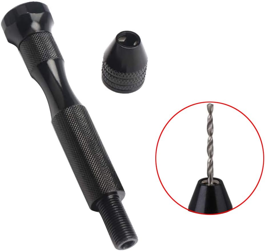 Juego de taladros de mano de tornillo de precisión con 10 piezas de mini brocas de micro torsión, herramientas rotativas para carpintería, modelo de