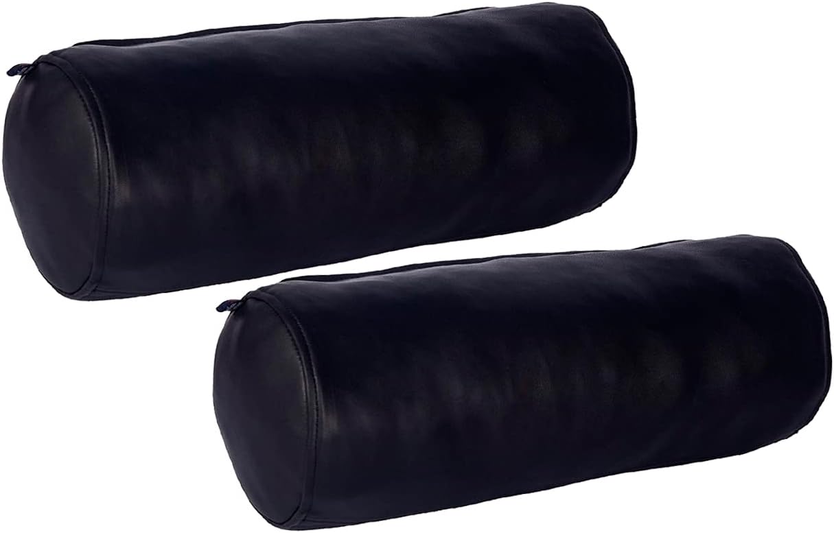 Azrah Traders Funda de almohada redonda para cilindro cervical, diseño ergonómico para cabeza, cuello, espalda y piernas, ideal para soporte de