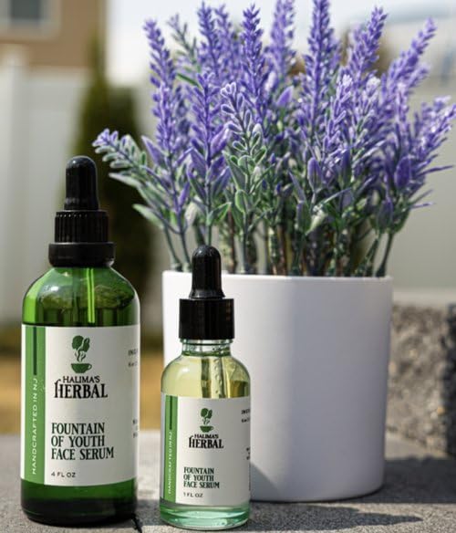 Halima’s Herbals Fuente de suero facial juvenil (4 onzas)