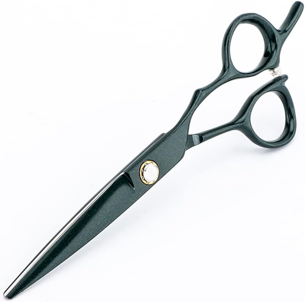 Tijeras rectas profesionales 440C de 6.5 pulgadas de longitud total, de acero inoxidable, tijeras de corte de pelo para madre, padre, amigos,