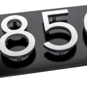 40 opciones de color placa de dirección horizontal moderna flotante de aluminio de 4 pulgadas (4 dígitos) Montague Metal Products 40 opciones de color placa de dirección horizontal moderna flotante de aluminio de 4 pulgadas (4 dígitos) Montague Metal Products