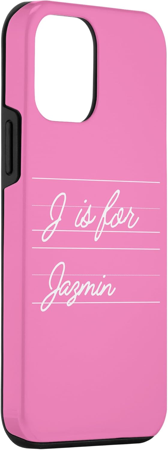 iPhone 12 mini Personalized J is for Jazmin Name Student Kindergarten Girl Case