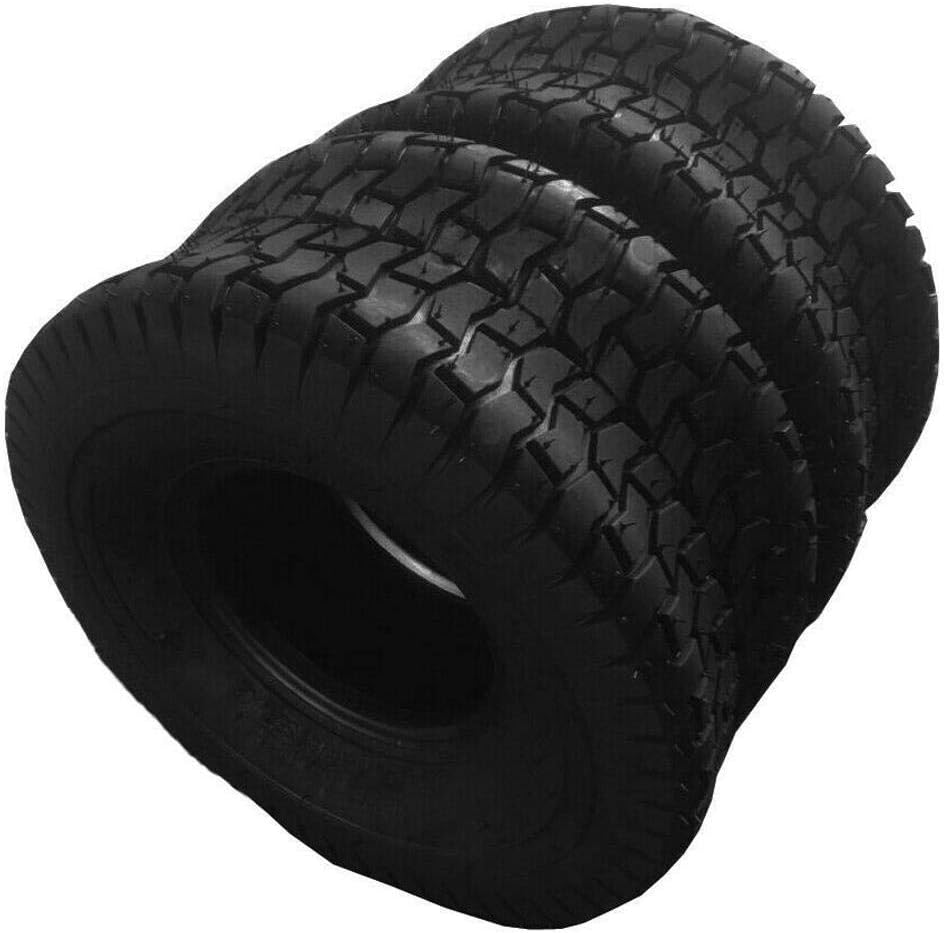 Juego de 2 neumáticos de tractor para cortacésped de 13×5.00-6 4PR 13x5x6 para carrito de golf de jardín, sin cámara