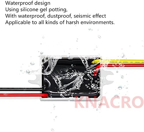 DC 6V 9V 12V 6-22V Paso abajo a DC 3V3A 3V 3A 9W impermeable DC Buck Convertidor Regulador de voltaje 6-22V a 3V 3A Fuente de alimentación de salida