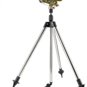 Aspersor de riego de aleación de zinc de 360 grados, acero inoxidable, ajustable, de alta eficiencia, con 1 trípode + rociador de zinc para pájaros Aspersor de riego de aleación de zinc de 360 grados, acero inoxidable, ajustable, de alta eficiencia, con 1 trípode + rociador de zinc para pájaros