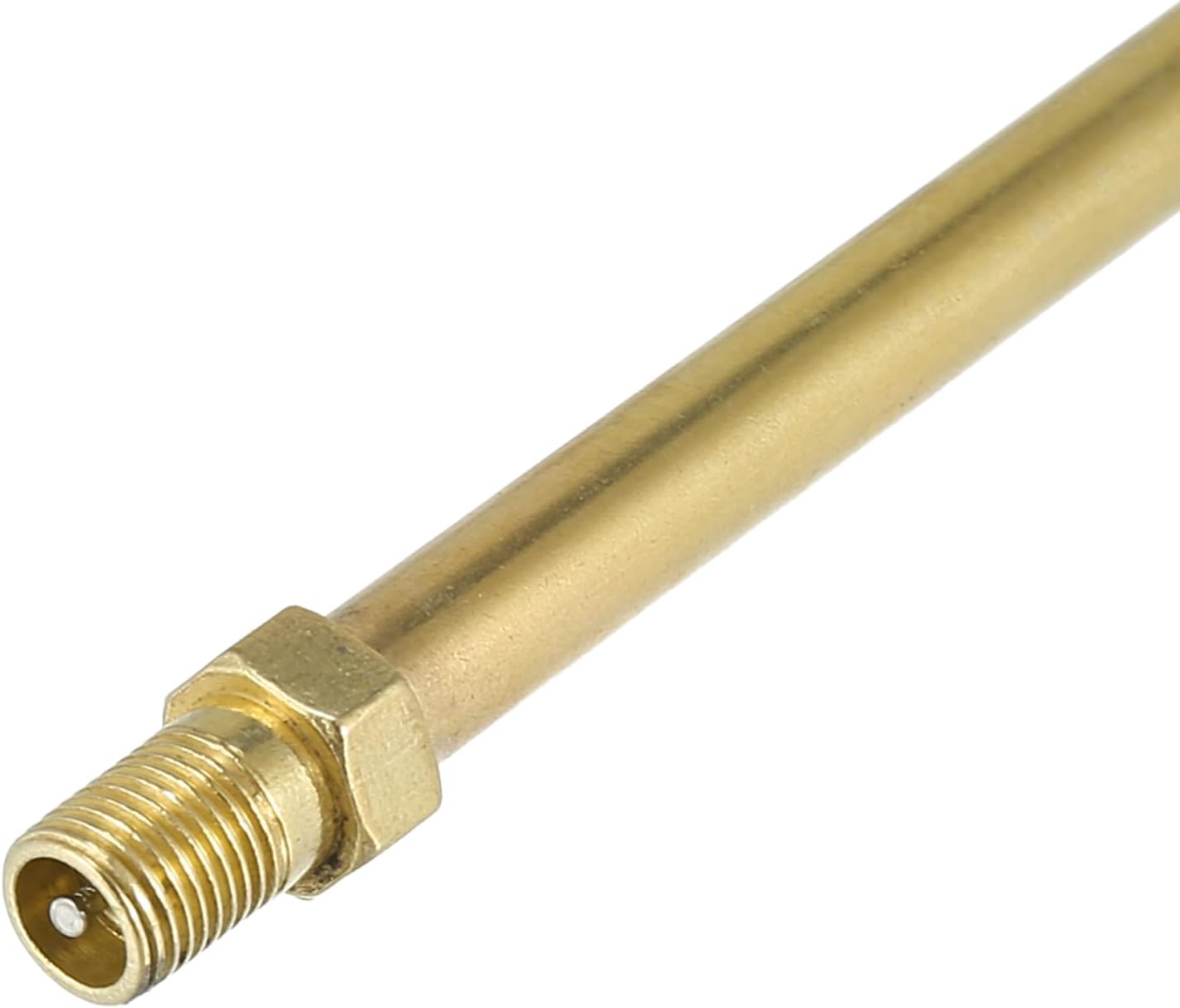 X AUTOHAUX Adaptador de extensión de válvula de neumático automático de latón de 3.937 in3.94 pulgadas de largo, extensor de vástago de neumático de