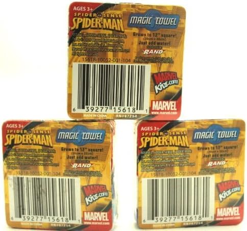 Juego de 2 toallas mágicas de Spider-Man Pop Up – Varios diseños