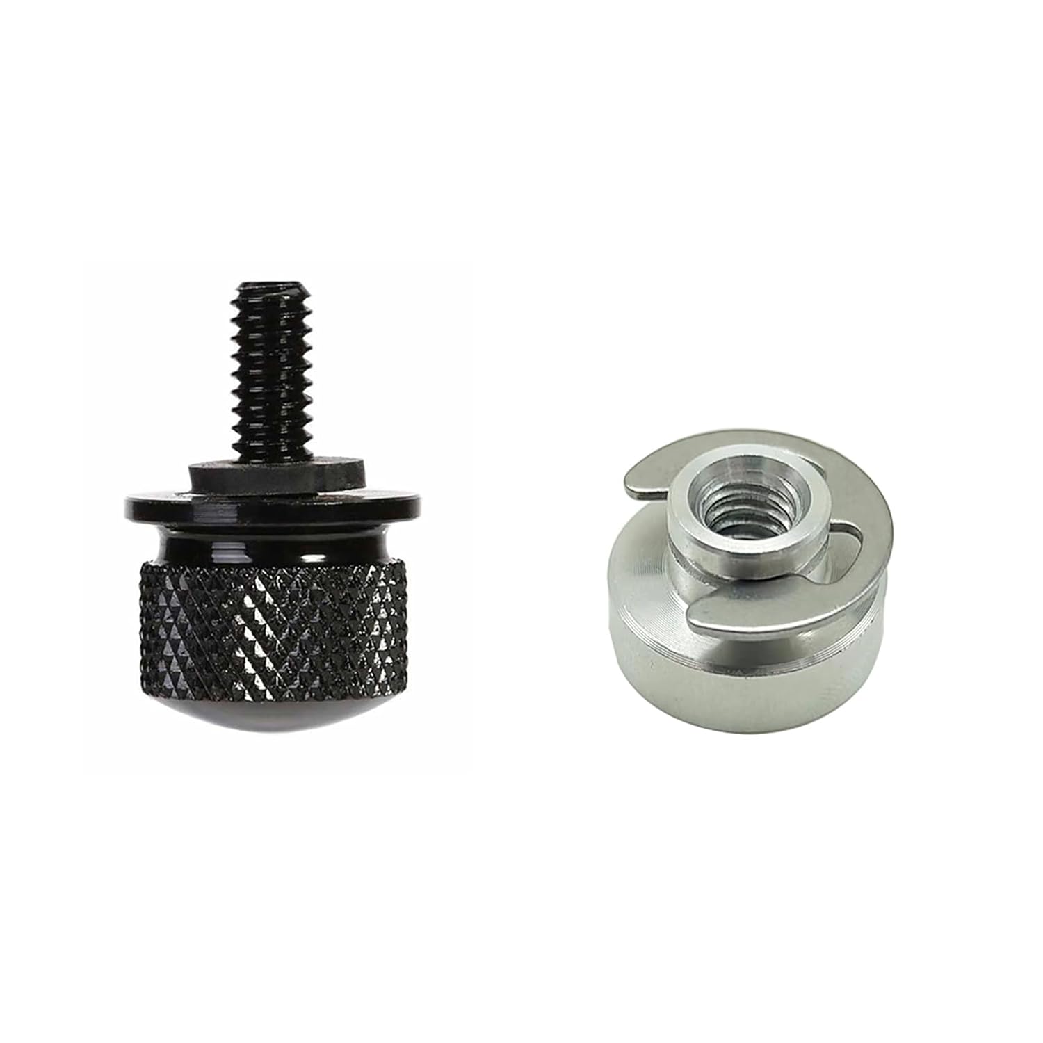 Juego de 4 tornillos y tuercas de acero inoxidable para guardabarros trasero y guardabarros, montaje rápido, compatibles con Harley Touring Soft