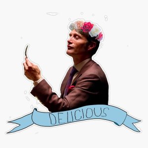 Hannibal – Adhesivo de vinilo impermeable para coche, laptop, ventana, parachoques de 5 pulgadas Hannibal – Adhesivo de vinilo impermeable para coche, laptop, ventana, parachoques de 5 pulgadas