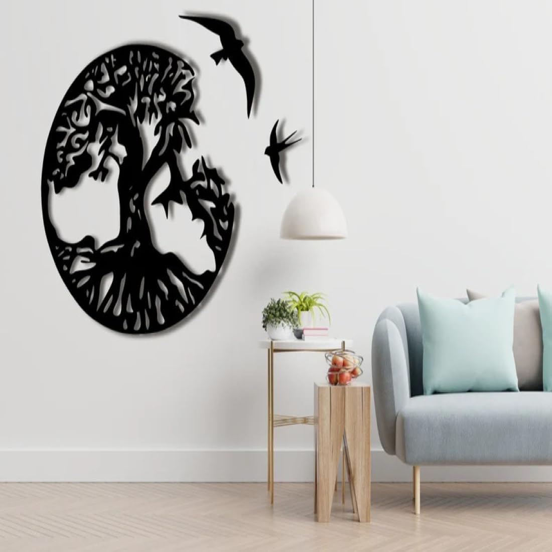Catoka Arte de pared de metal moderno Letreros metálicos, Decoración del hogar, Amor aves Estilo moderno, Guirnaldas, Colibríes, Feng Shui,
