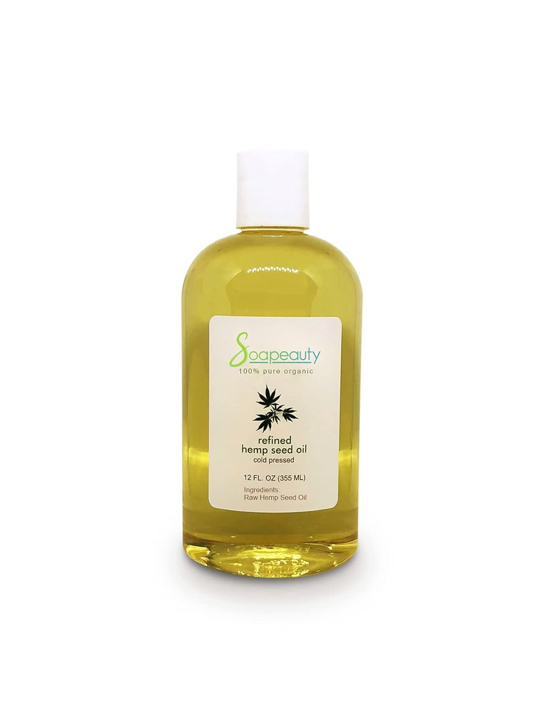 Soapeauty Aceite de semilla de cáñamo refinado prensado en frío 100% puro natural 4 onzas a 1 galón (16 onzas)